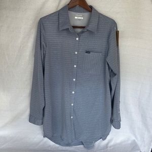 Columbia Men's XL Blue Omni-Wick Hiking Long Sleeve Shirt #0187